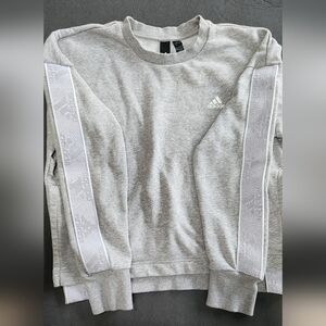 Adidas Women's Gray Sweatshirt Cropped Size s